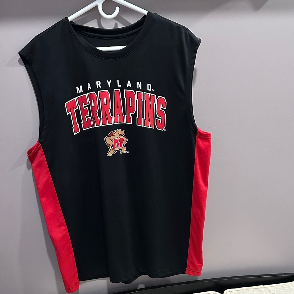 Men’s Campus Heritage Maryland Terrapins Tank Top - Black and Red XL